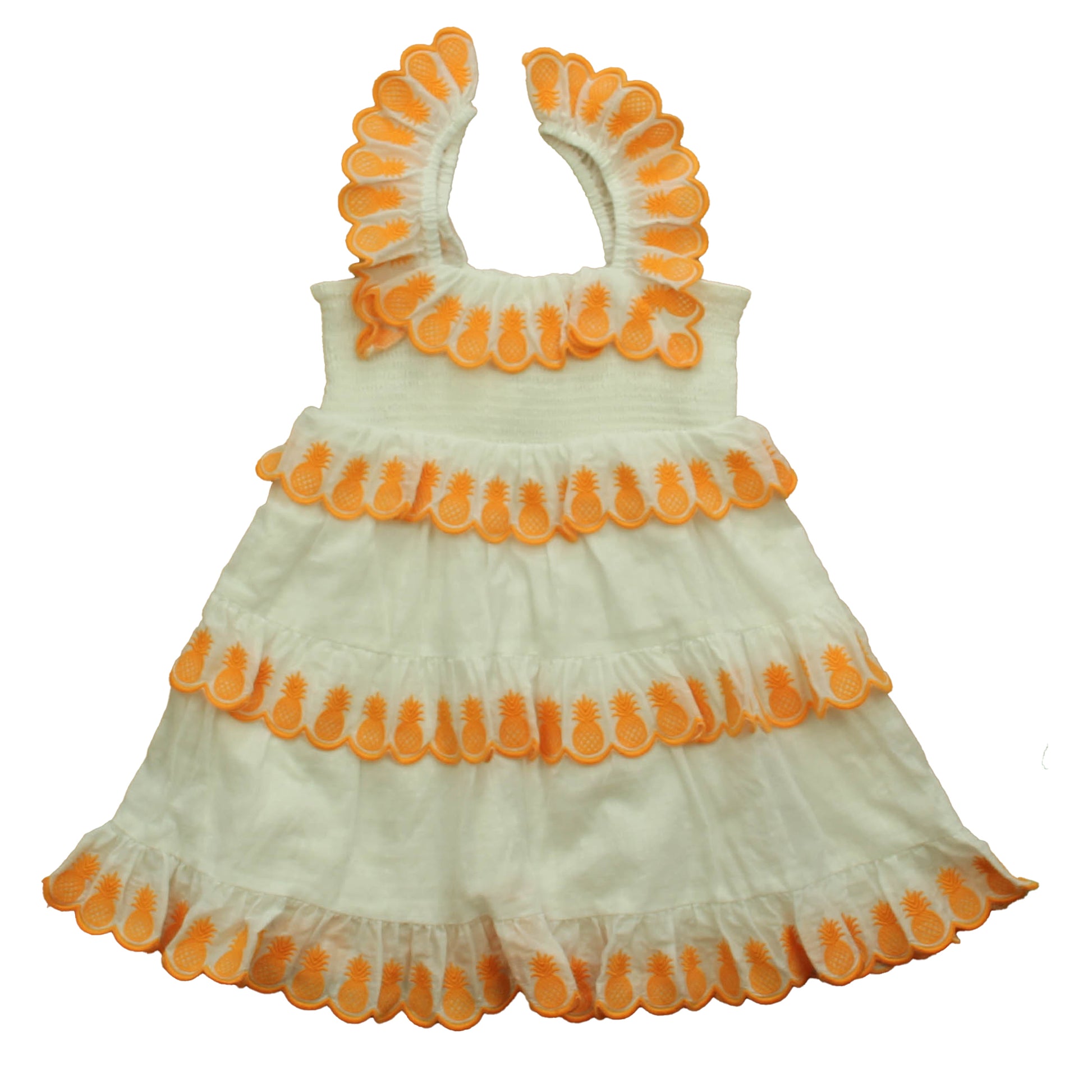 Zimmermann Girls White | Orange Dress Size: 2T White | Orange