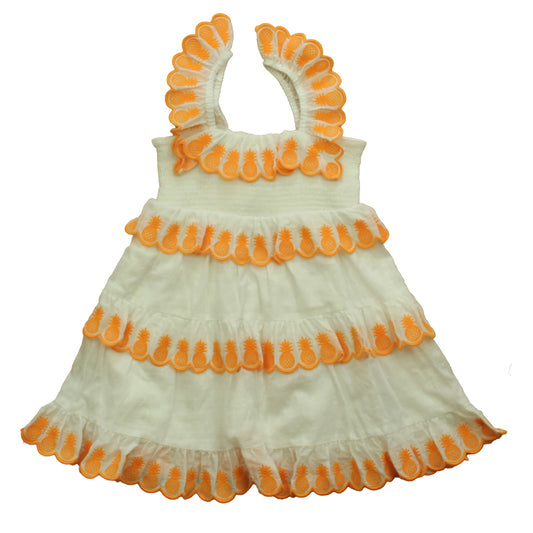 Zimmermann Girls White | Orange Dress Size: 2T White | Orange