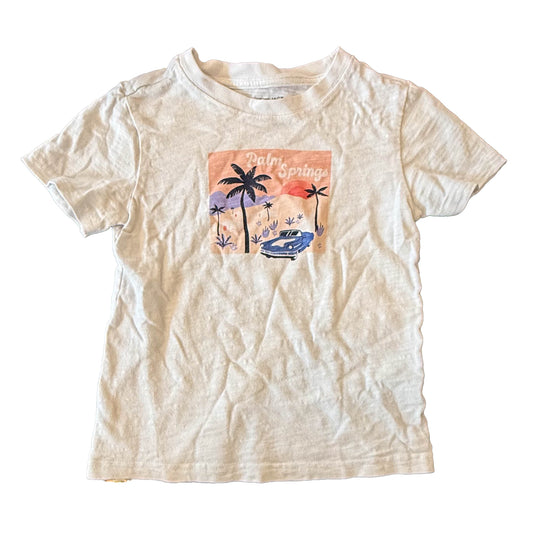 Janie and Jack Boys White Palm Trees T-Shirt Size: 4T White Palm Trees