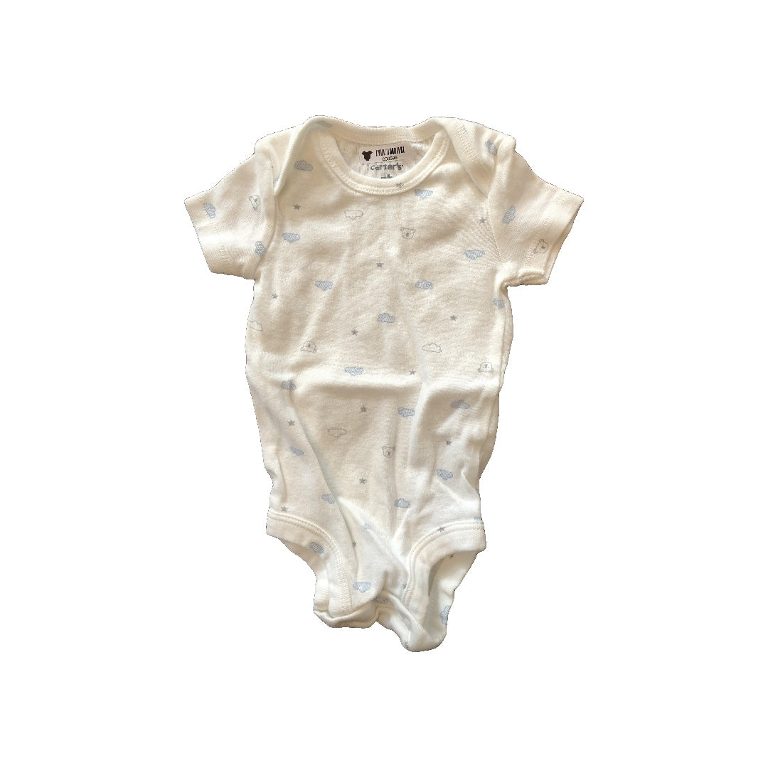 Carters Boys White | Pattern | animals Onesie Size: Newborn White | Pattern | animals