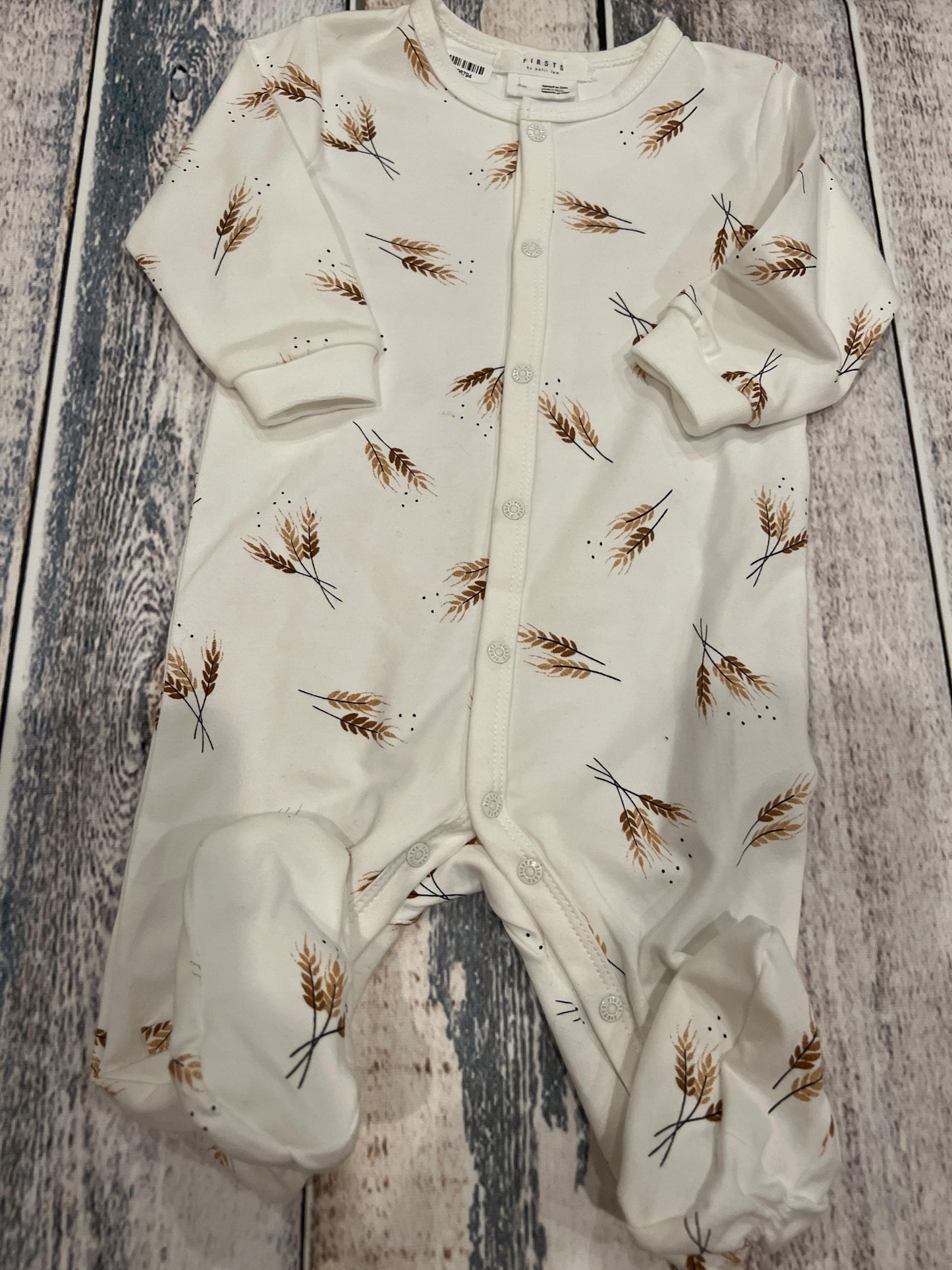 Firsts Boys White | Pattern Pajamas Size: 6 months White | Pattern