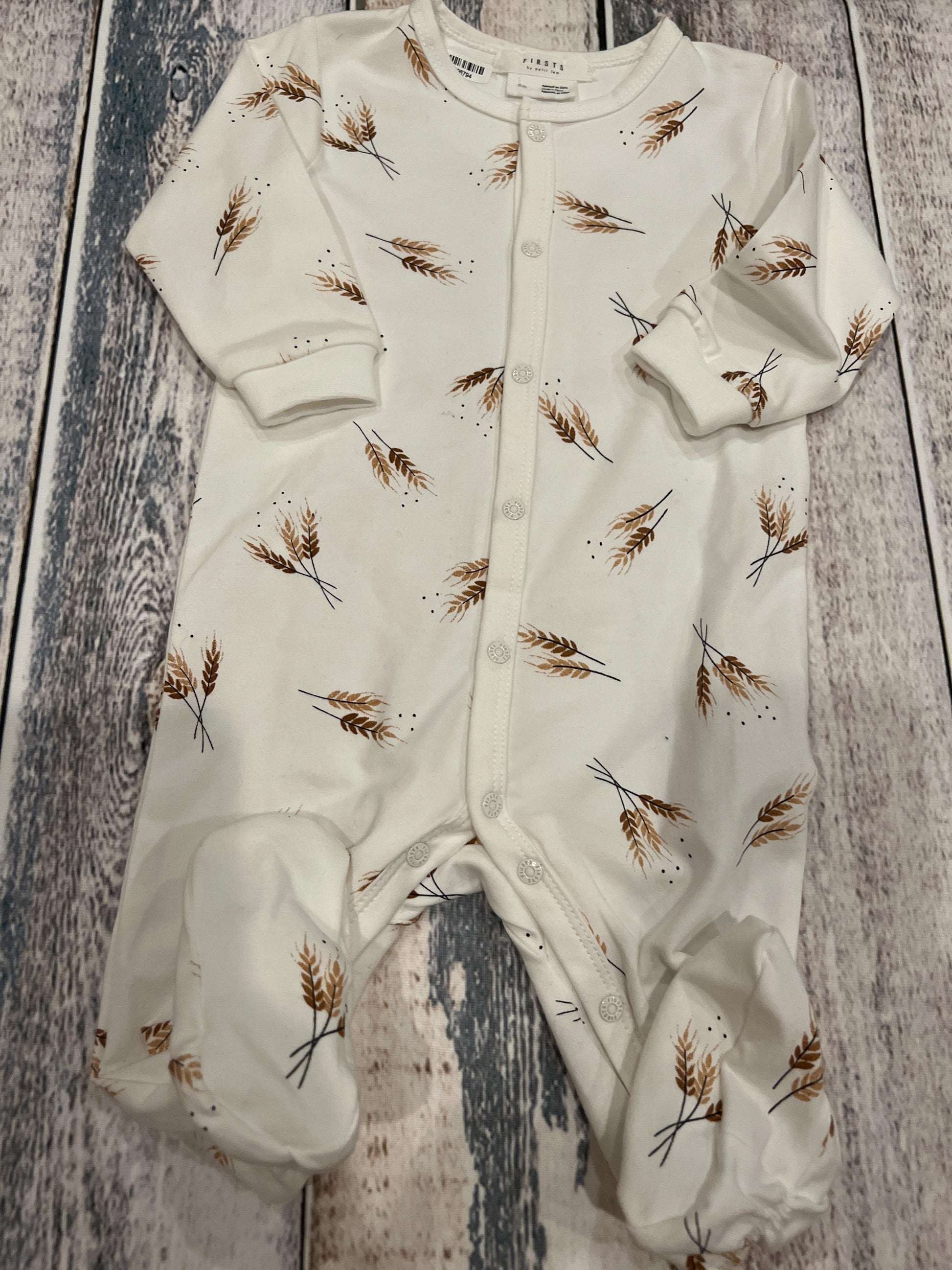 Firsts Boys White | Pattern Pajamas Size: 6 months White | Pattern