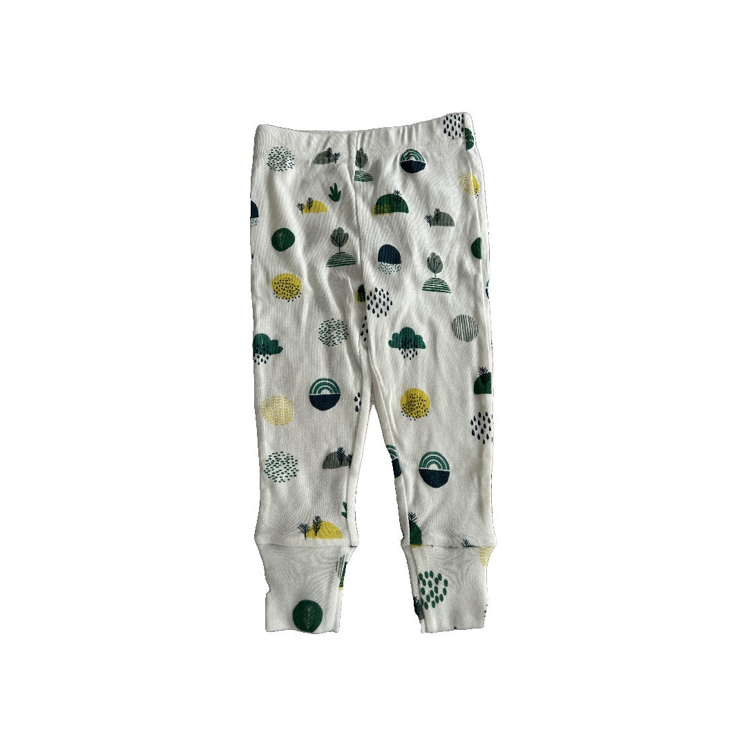 Oliver & Rain Unisex White | Pattern Pajamas Size: 2T White | Pattern