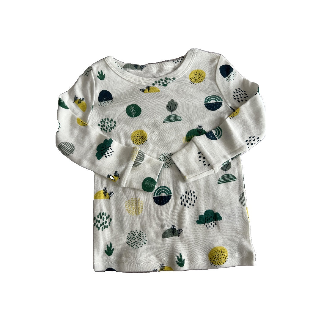 Oliver & Rain Unisex White | Pattern Pajamas Size: 2T White | Pattern
