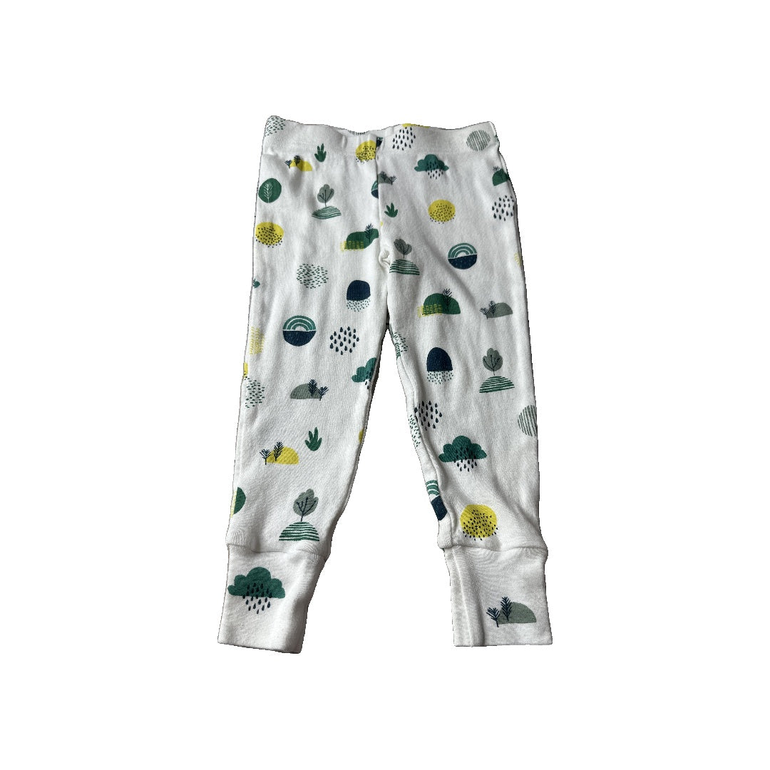 Oliver & Rain Unisex White | Pattern Pajamas Size: 3T White | Pattern