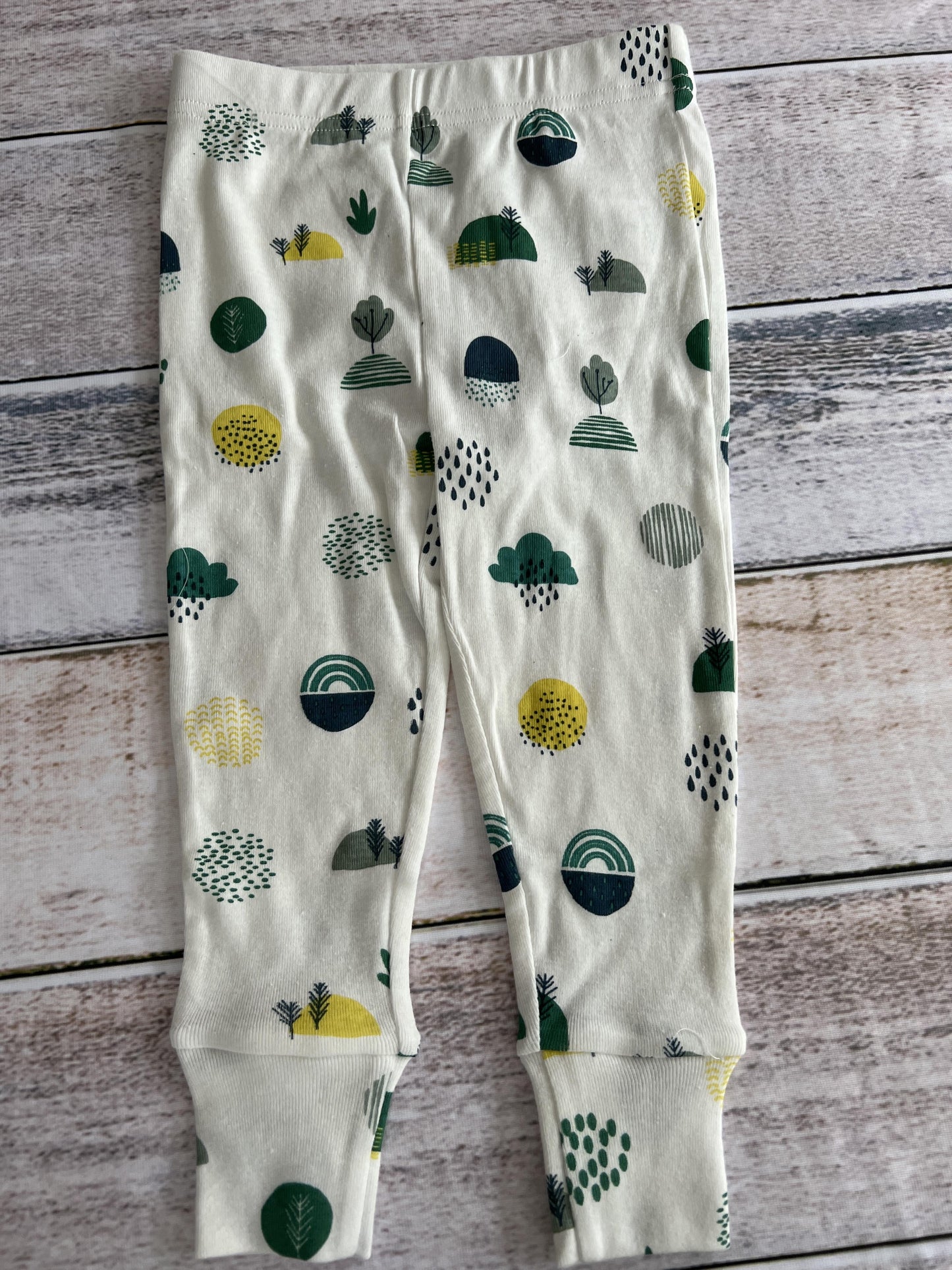 Oliver & Rain Unisex White | Pattern Pajamas Size: 2T White | Pattern