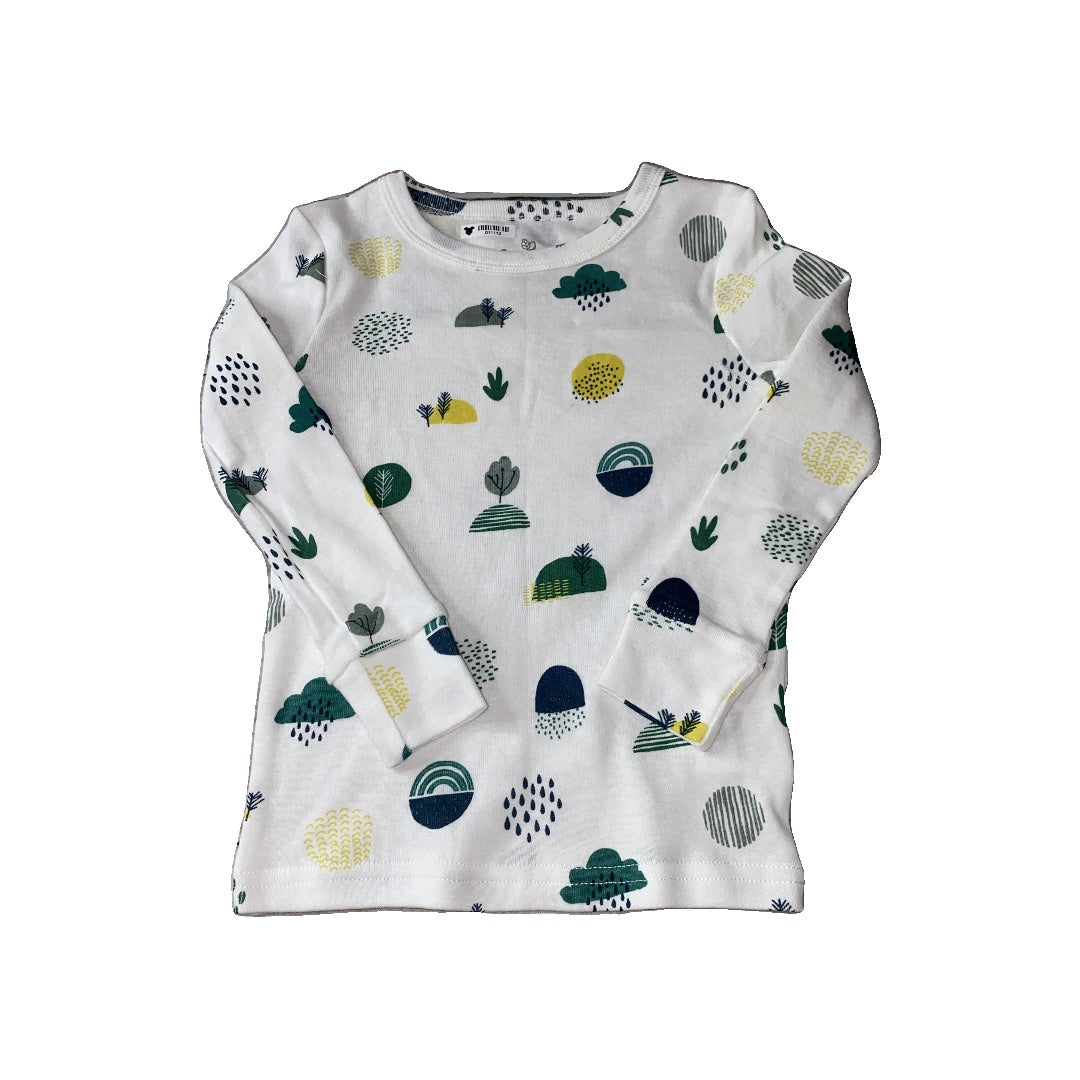 Oliver & Rain Unisex White | Pattern Pajamas Size: 3T White | Pattern