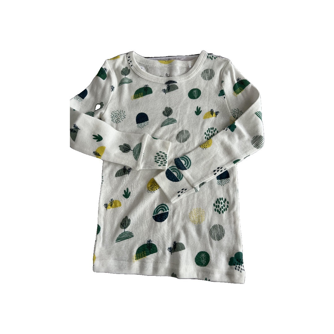 Oliver & Rain Unisex White | Pattern Pajamas Size: 4T White | Pattern