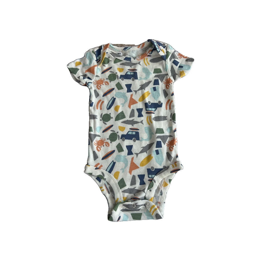 Lamaze Boys White | Pattern Onesie Size: 12 months White | Pattern