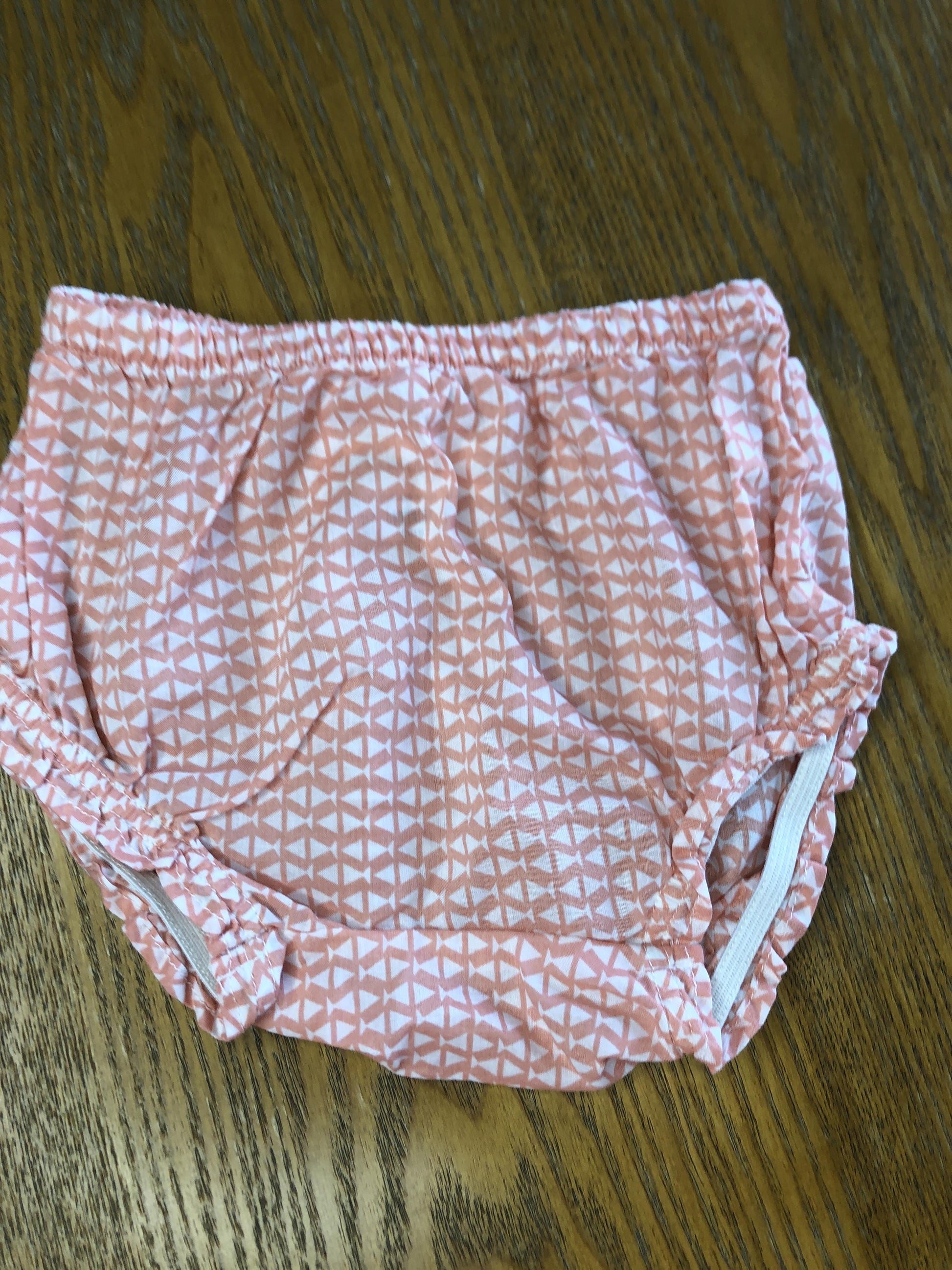 Oliver & Rain Girls White | Peach Shirt Size: 6 months White | Peach