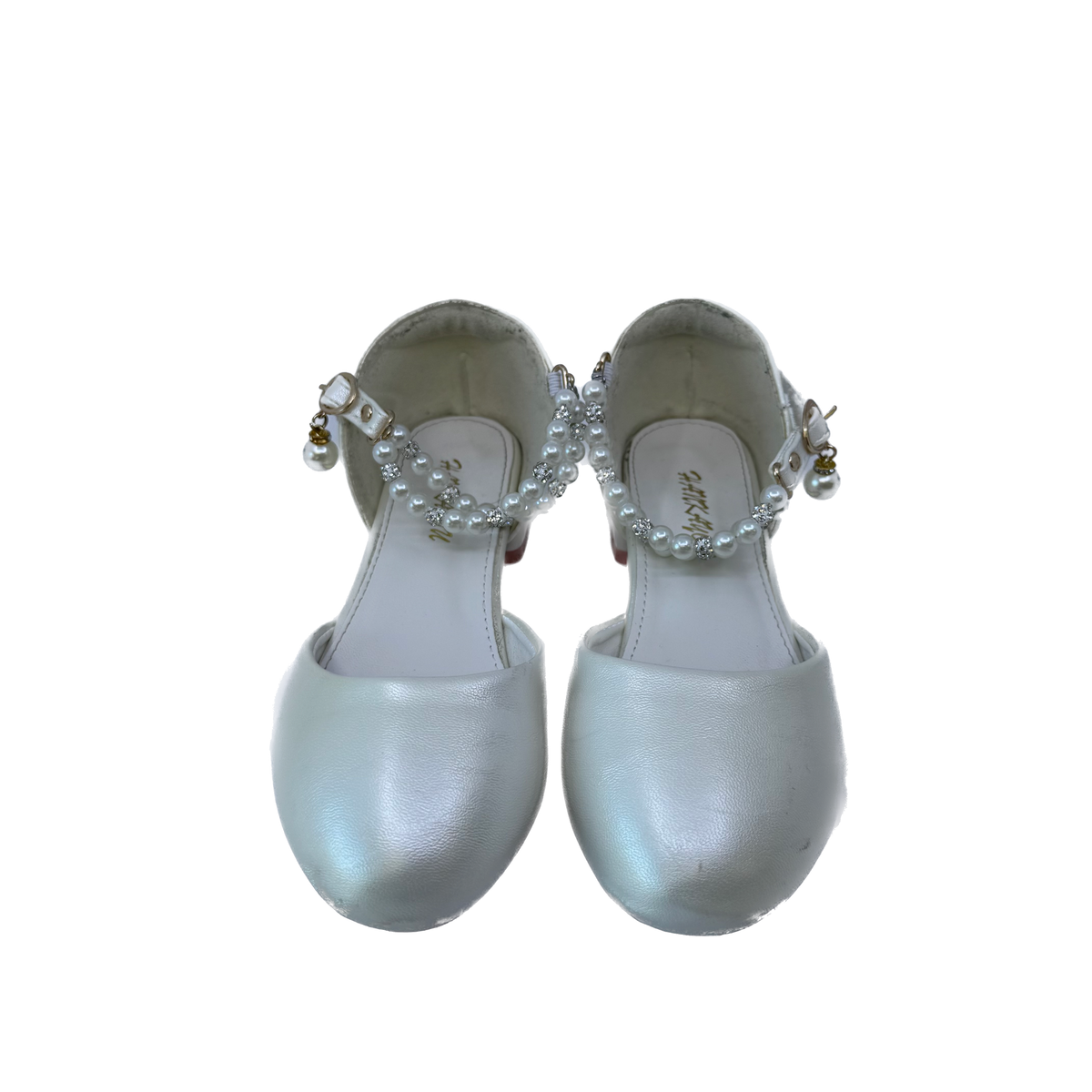 Hankayou Girls White | Pearl Shoes Size: 31 (1 Youth) White | Pearl