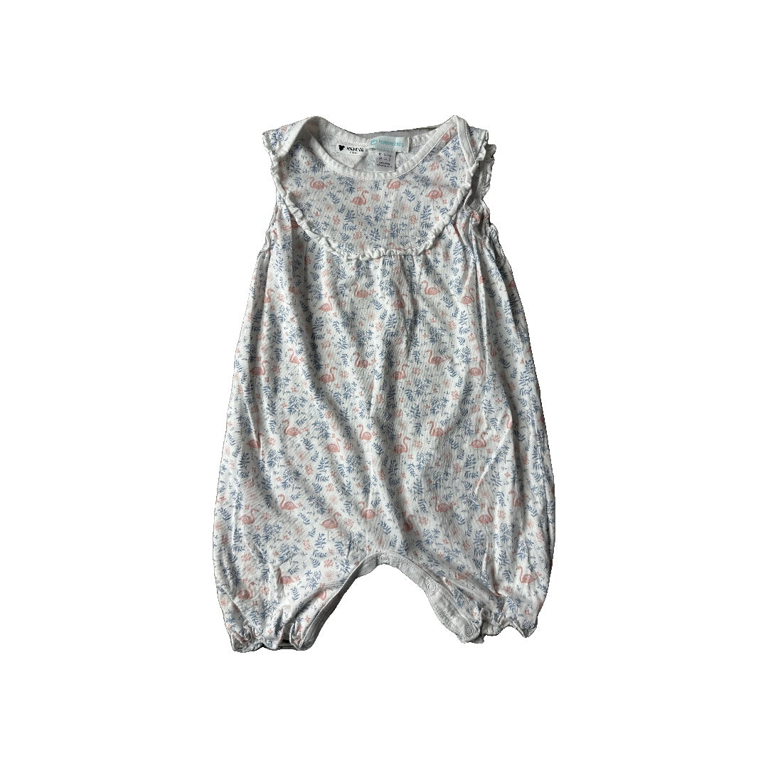 Feather Baby Girls White | pink | Blue Romper Size: 18-24 months White | pink | Blue