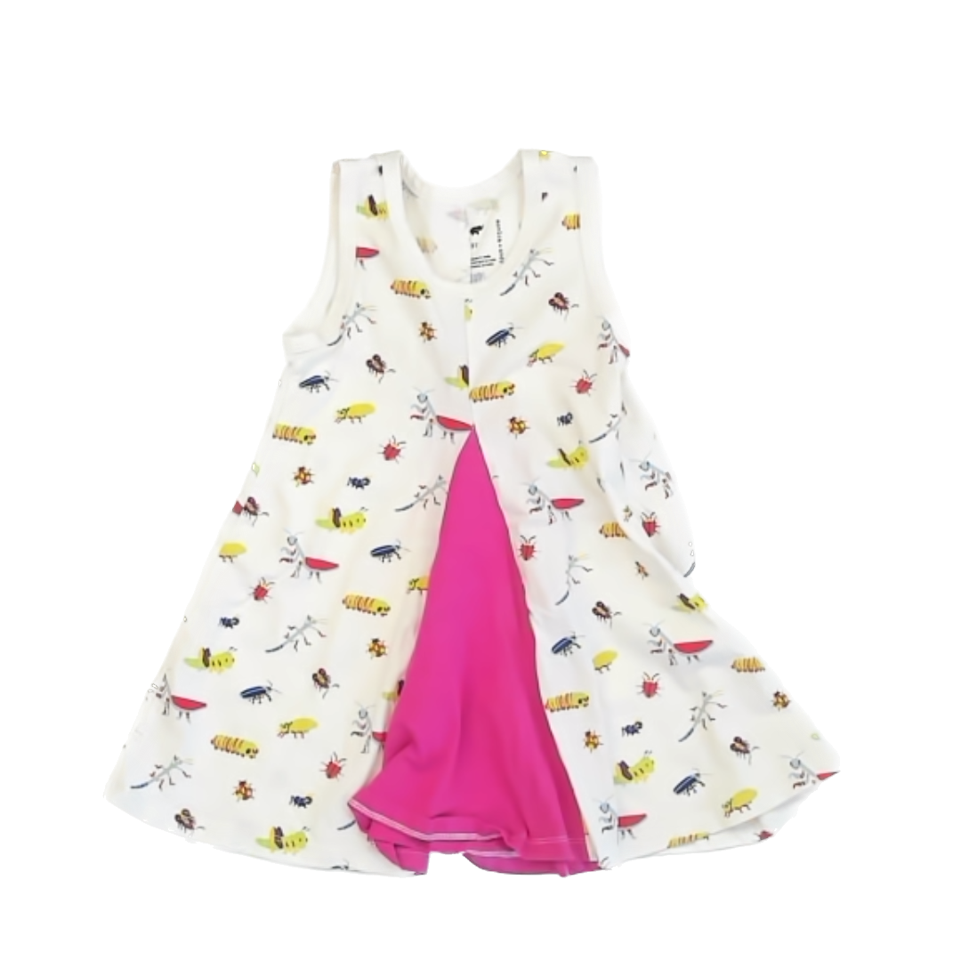 Monica & Andy Girls White | Pink | Bugs Dress Size: 3T White | Pink | Bugs
