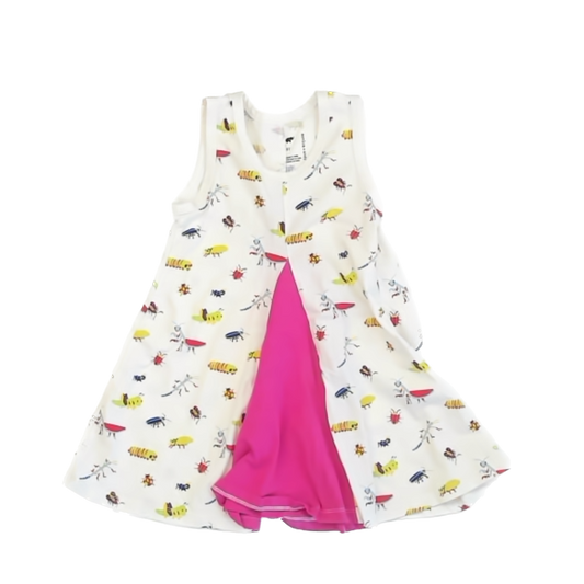 Monica & Andy Girls White | Pink | Bugs Dress Size: 3T White | Pink | Bugs
