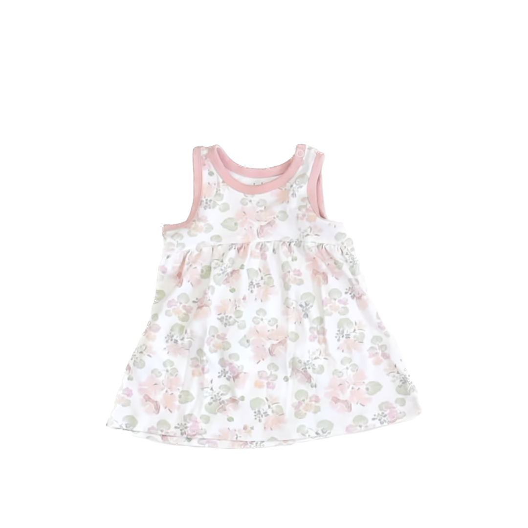 Sapling Girls White | Pink Floral Dress Size: 6-12 Months White | Pink Floral