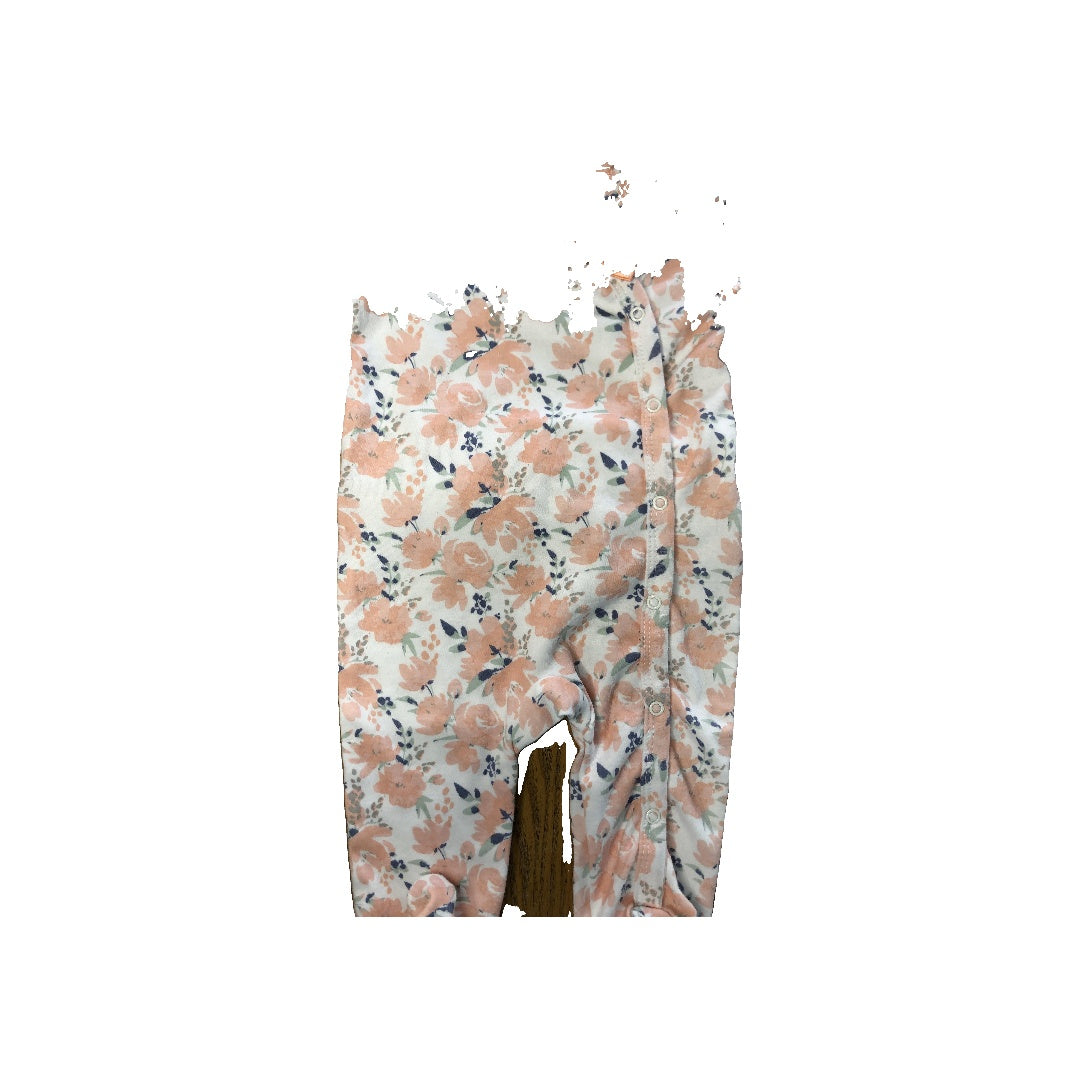 Nicole Miller Girls White | Pink floral Pajamas Size: 6-9 months White | Pink floral