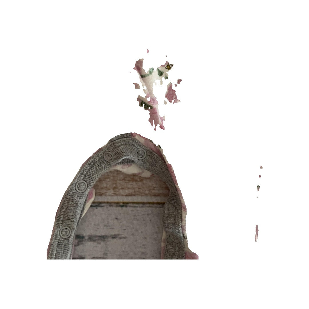 Burt's Bees Girls White | Pink floral Pajamas Size: 6-9 months White | Pink floral