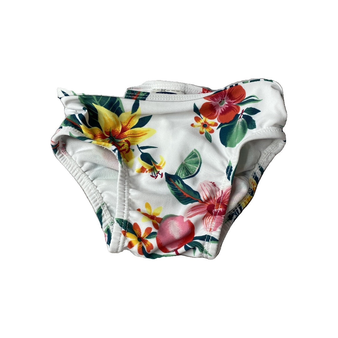 Old Navy Girls White | Pink floral Swimwear Size: 6-12 months White | Pink floral