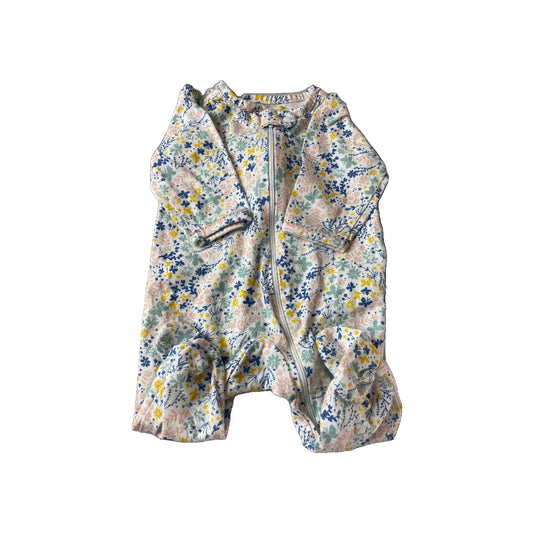 Carters Girls White | Pink floral Pajamas Size: 3 months White | Pink floral