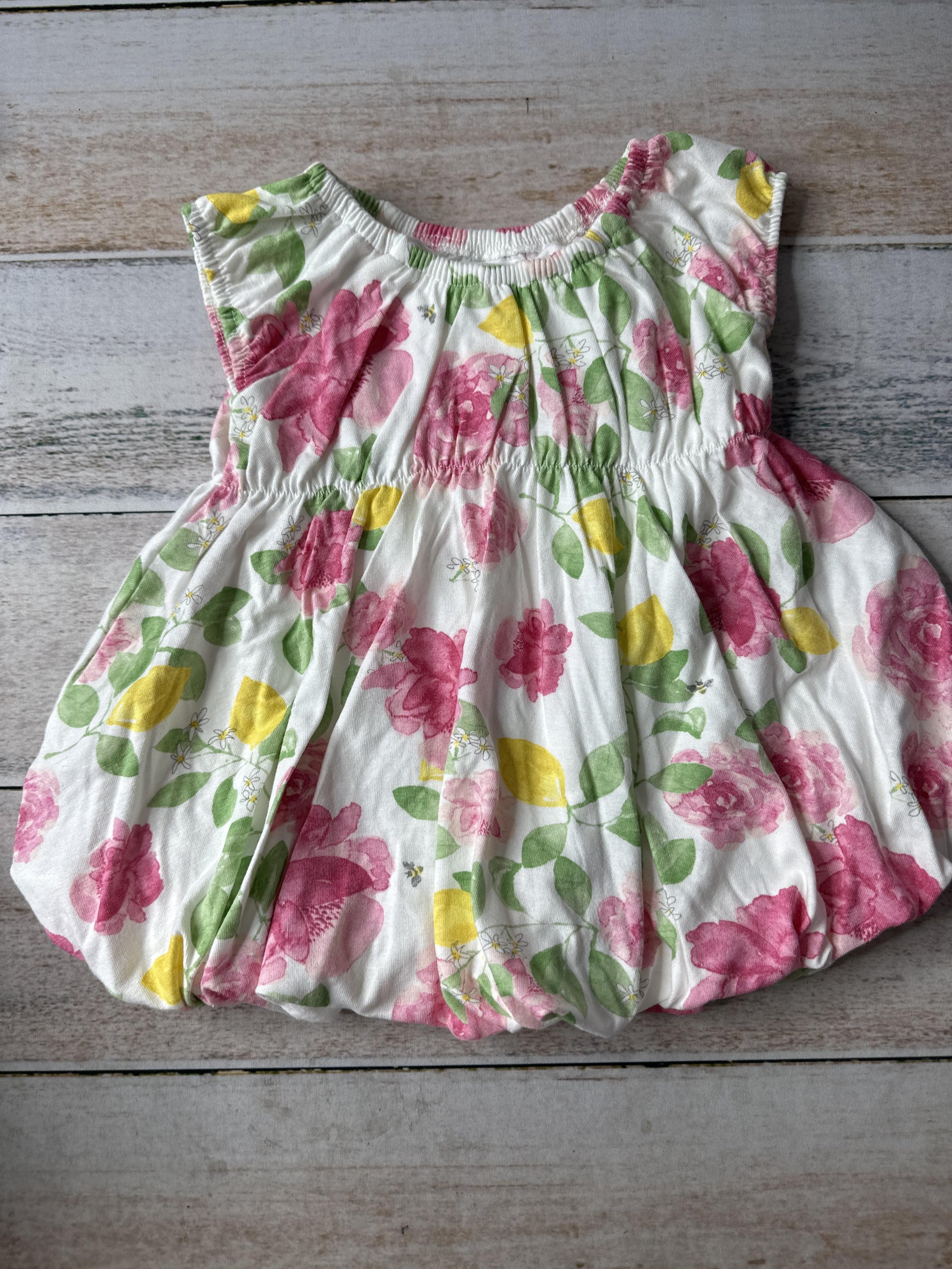 Burt's Bees Girls White | pink | light green Dress Size: 3-6 months White | pink | light green