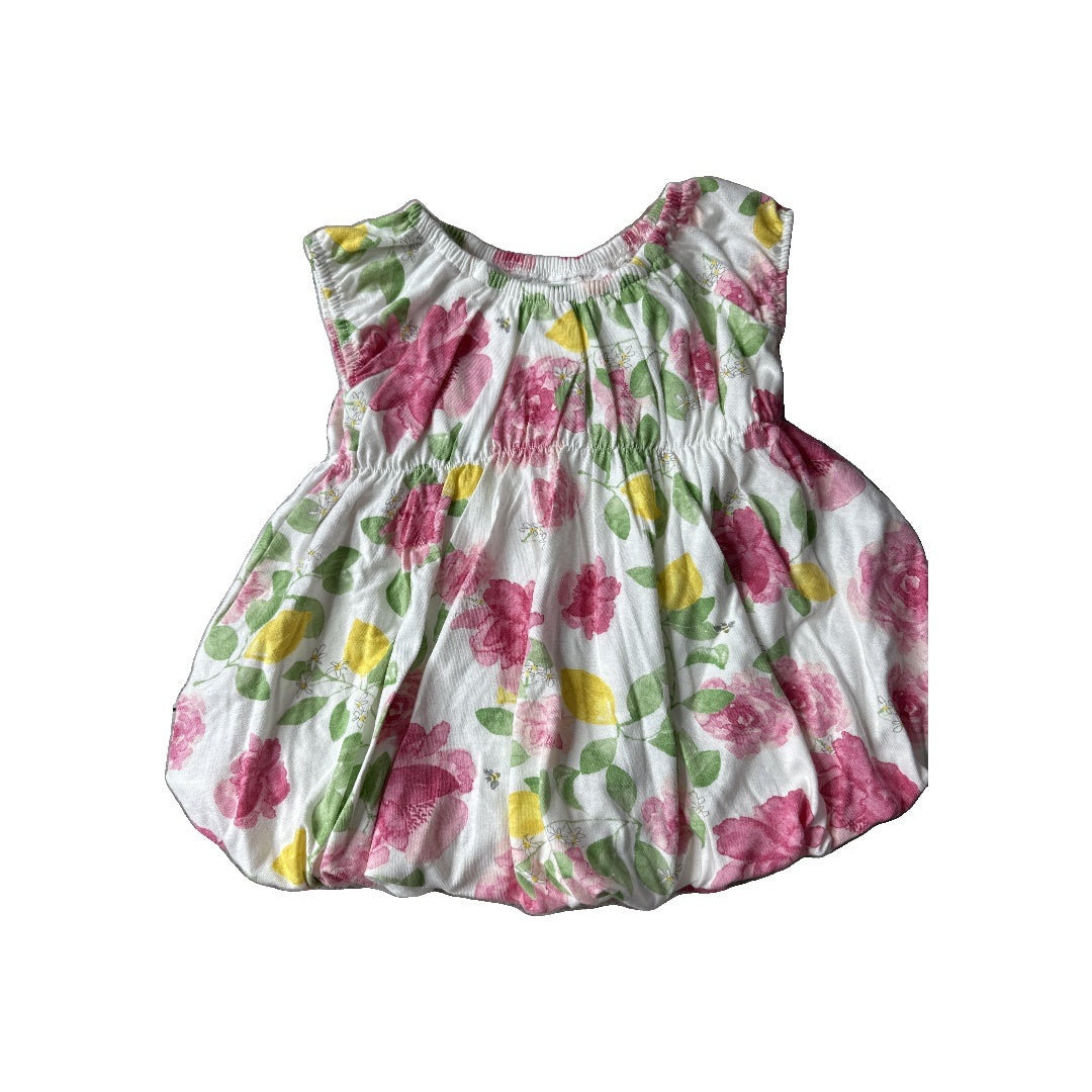 Burt's Bees Girls White | pink | light green Dress Size: 3-6 months White | pink | light green