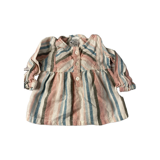 Carters Girls White | pink | Navy Blue | Light Blue Long Sleeve T-Shirt Size: 3 months White | pink | Navy Blue | Light Blue