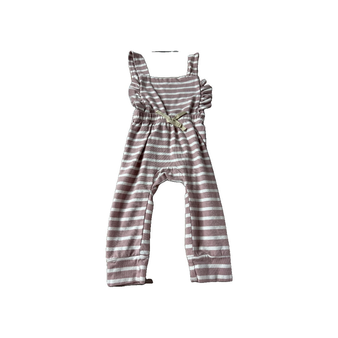 Baby Panache Girls White | pink | Stripe Romper Size: 12-18 months White | pink | Stripe
