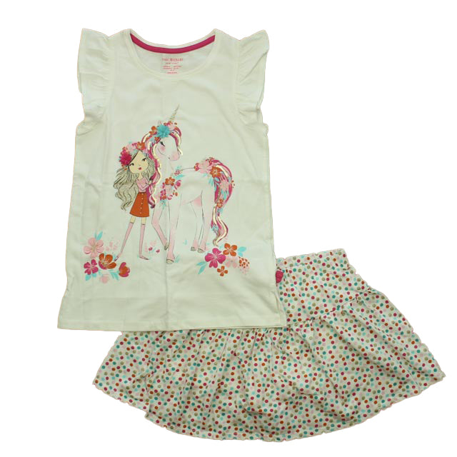 Isaac Mizrahi Girls White | Pink Unicorn Apparel Sets Size: 10-12 Years