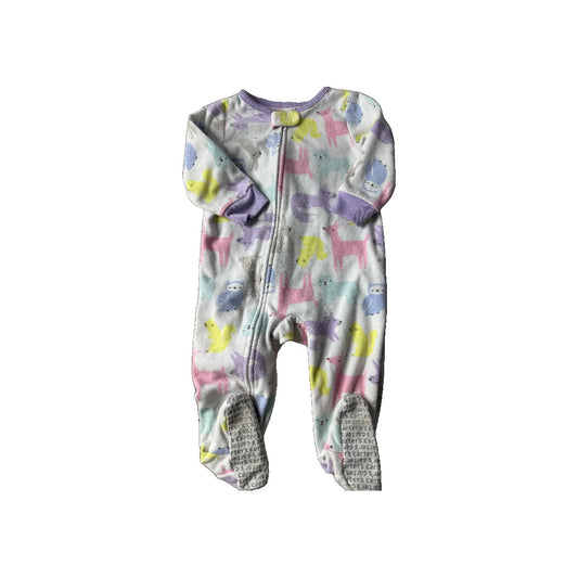 Carters Girls White | pink | Yellow | Light Blue | light green Pajamas Size: 12 months White | pink | Yellow | Light Blue | light green