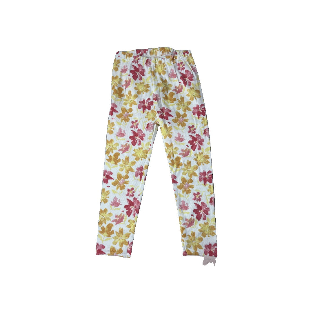 Burt's Bees Girls White | pink | Yellow Pajamas Size: 4T White | pink | Yellow