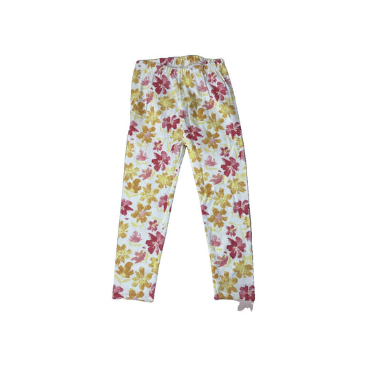 Burt's Bees Girls White | pink | Yellow Pajamas Size: 4T White | pink | Yellow