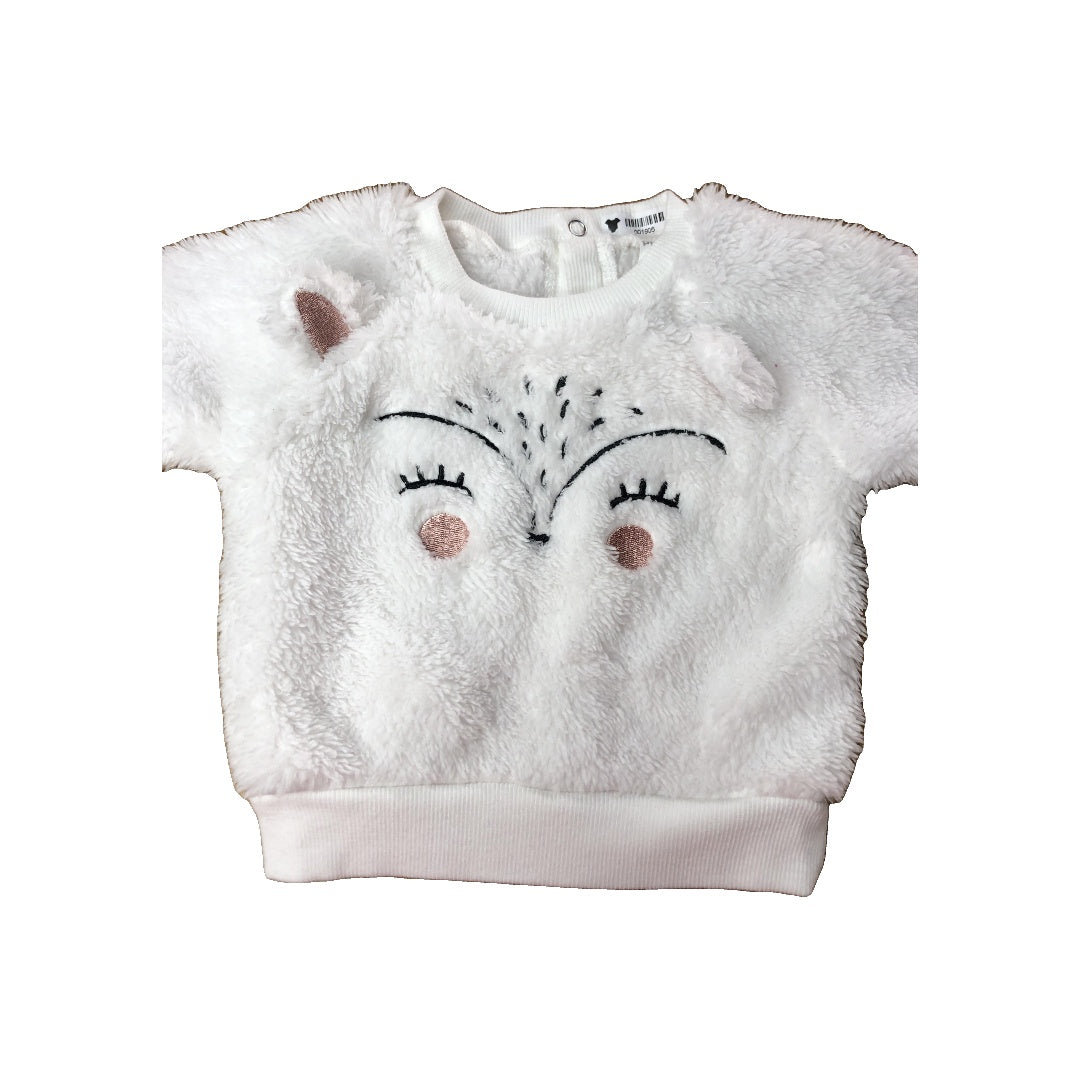 PL Baby Girls White | pink Sweater Size: 0-3 months White | pink