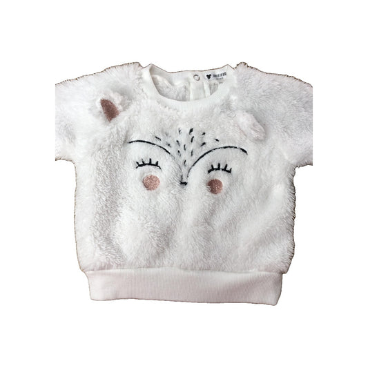 PL Baby Girls White | pink Sweater Size: 0-3 months White | pink