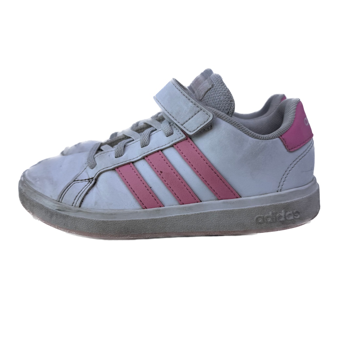 Adidas Girls White | Pink Sneakers Size: Youth 1 White | Pink