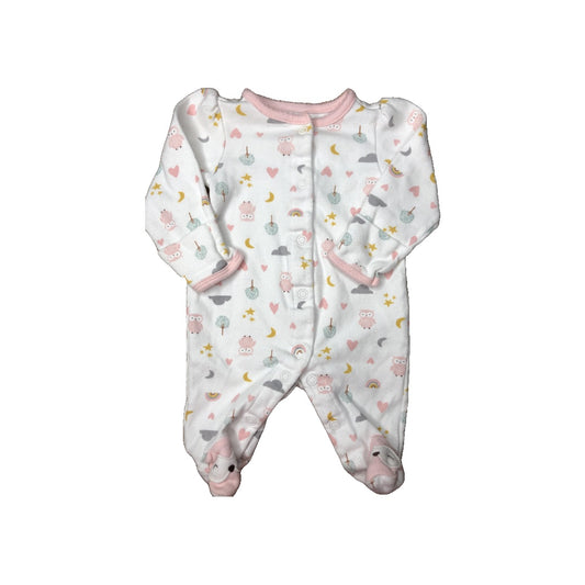 Carters Girls White | pink Pajamas Size: Newborn White | pink