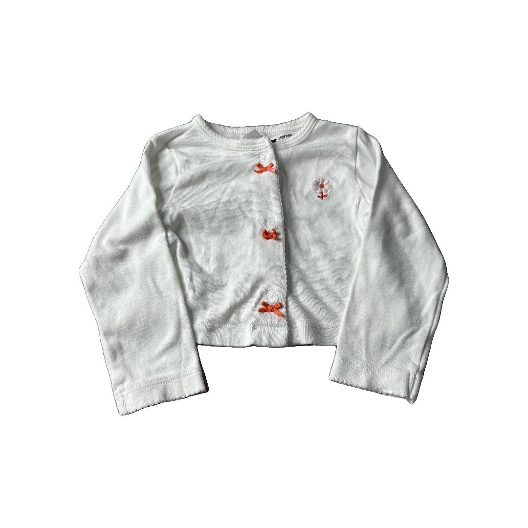 Unisex White | pink Sweater Size: 12 months White | pink