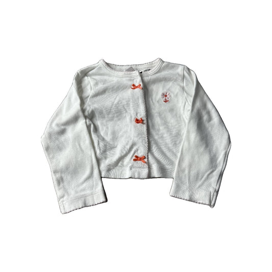 Unisex White | pink Sweater Size: 12 months White | pink