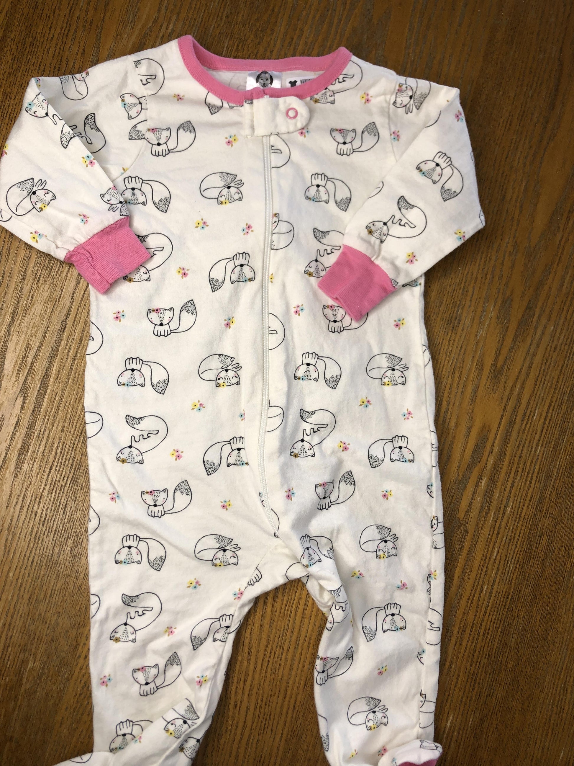 Gerber Childrenswear Girls White | pink Pajamas Size: 3-6 months White | pink