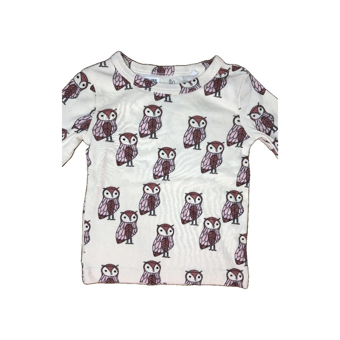 Oliver & Rain Girls White | pink Pajamas Size: 18 months White | pink