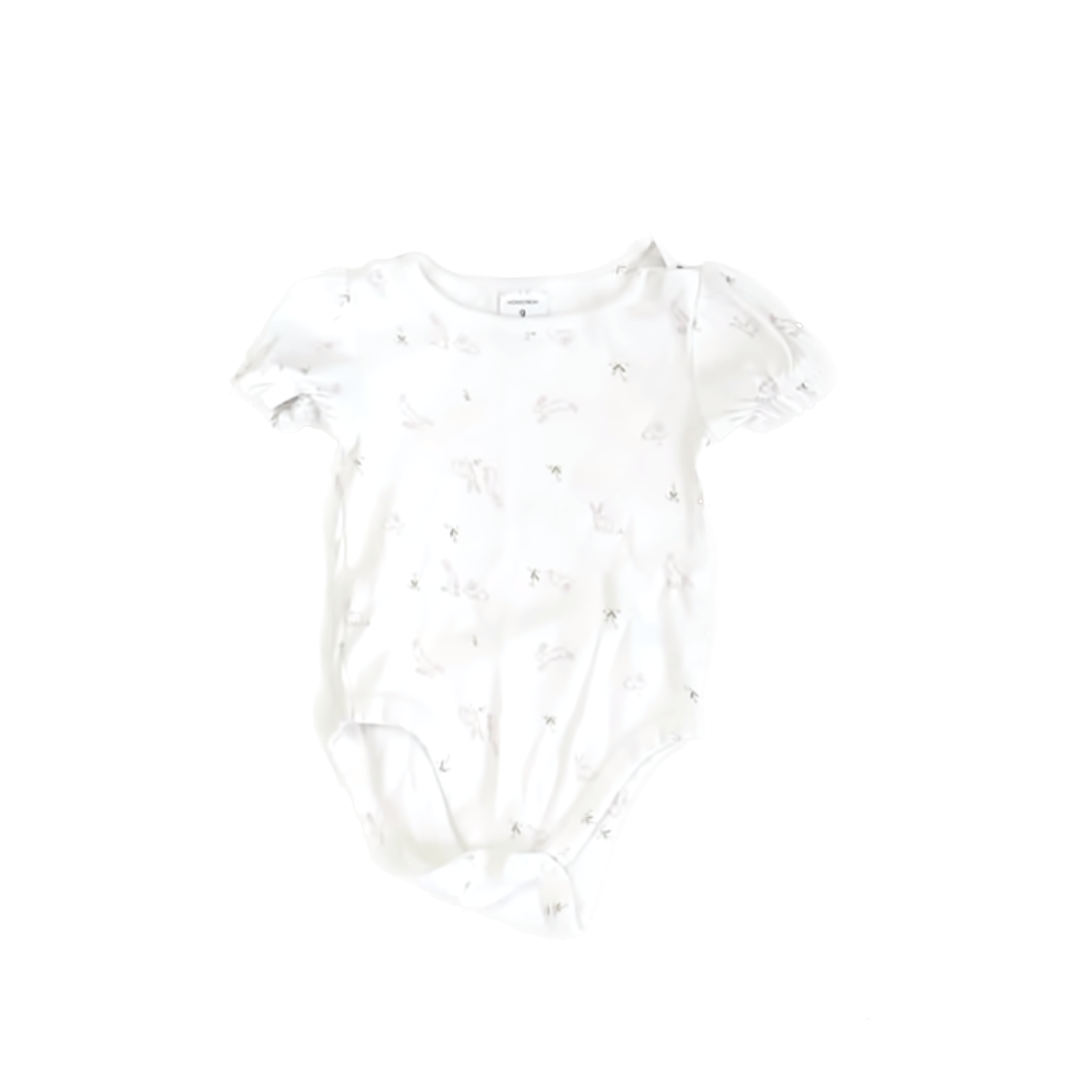 Nordstrom Girls White | Pink Onesie Size: 9 Months White | Pink