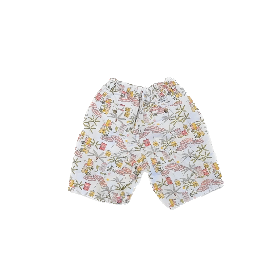 Janie and Jack Boys White | Pink Shorts Size: 10 Years White | Pink