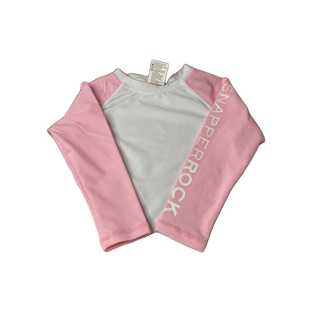 SnapperRock Girls White | pink Swimwear Size: 2-3 Years White | pink