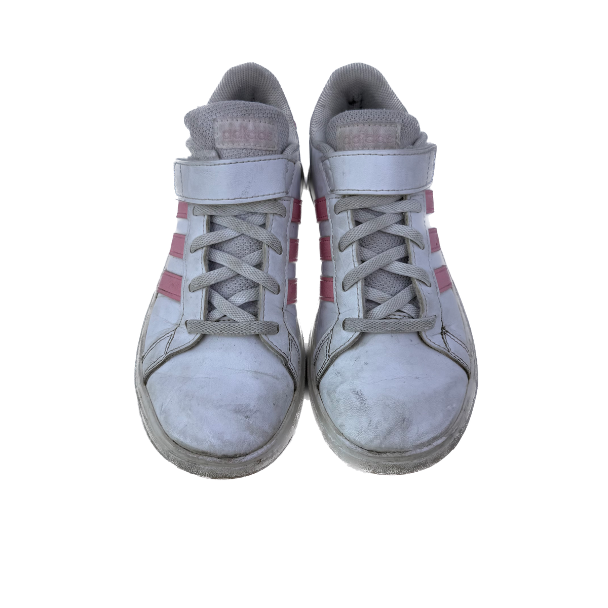 Adidas Girls White | Pink Sneakers Size: Youth 1 White | Pink