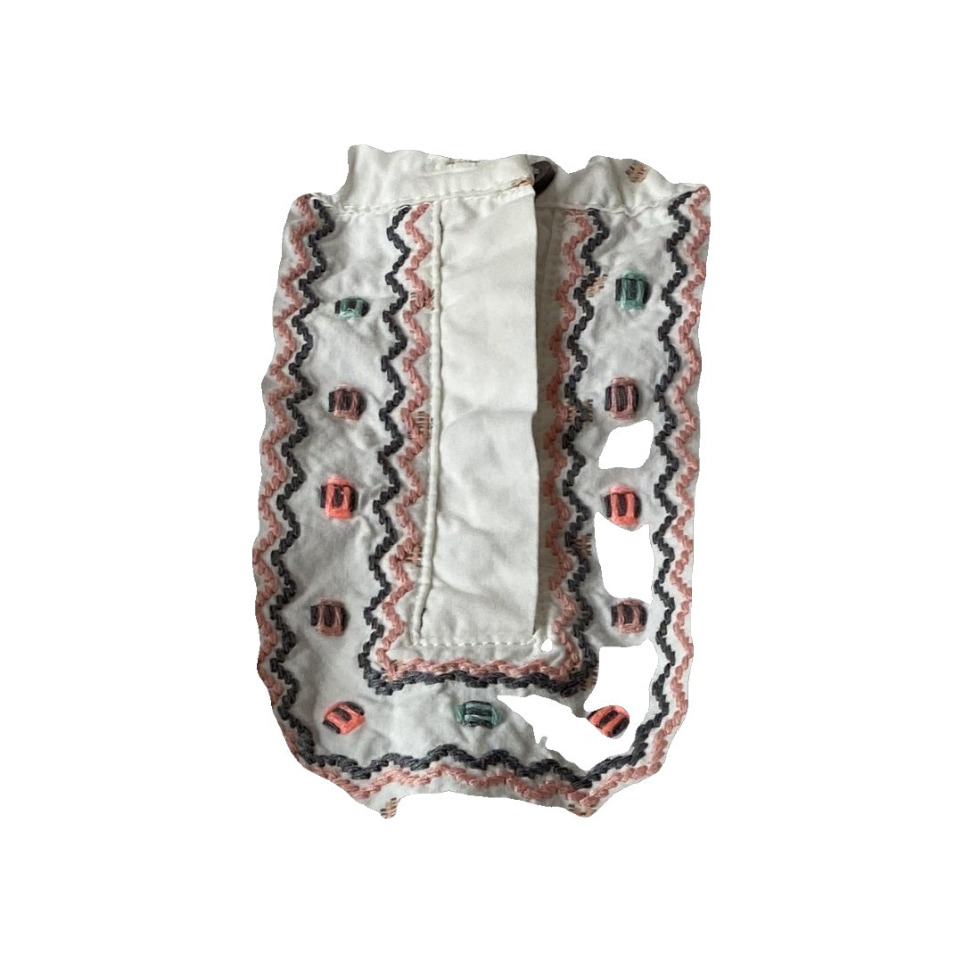 Carters Girls White | pink Long Sleeve Shirt Size: 6 months White | pink