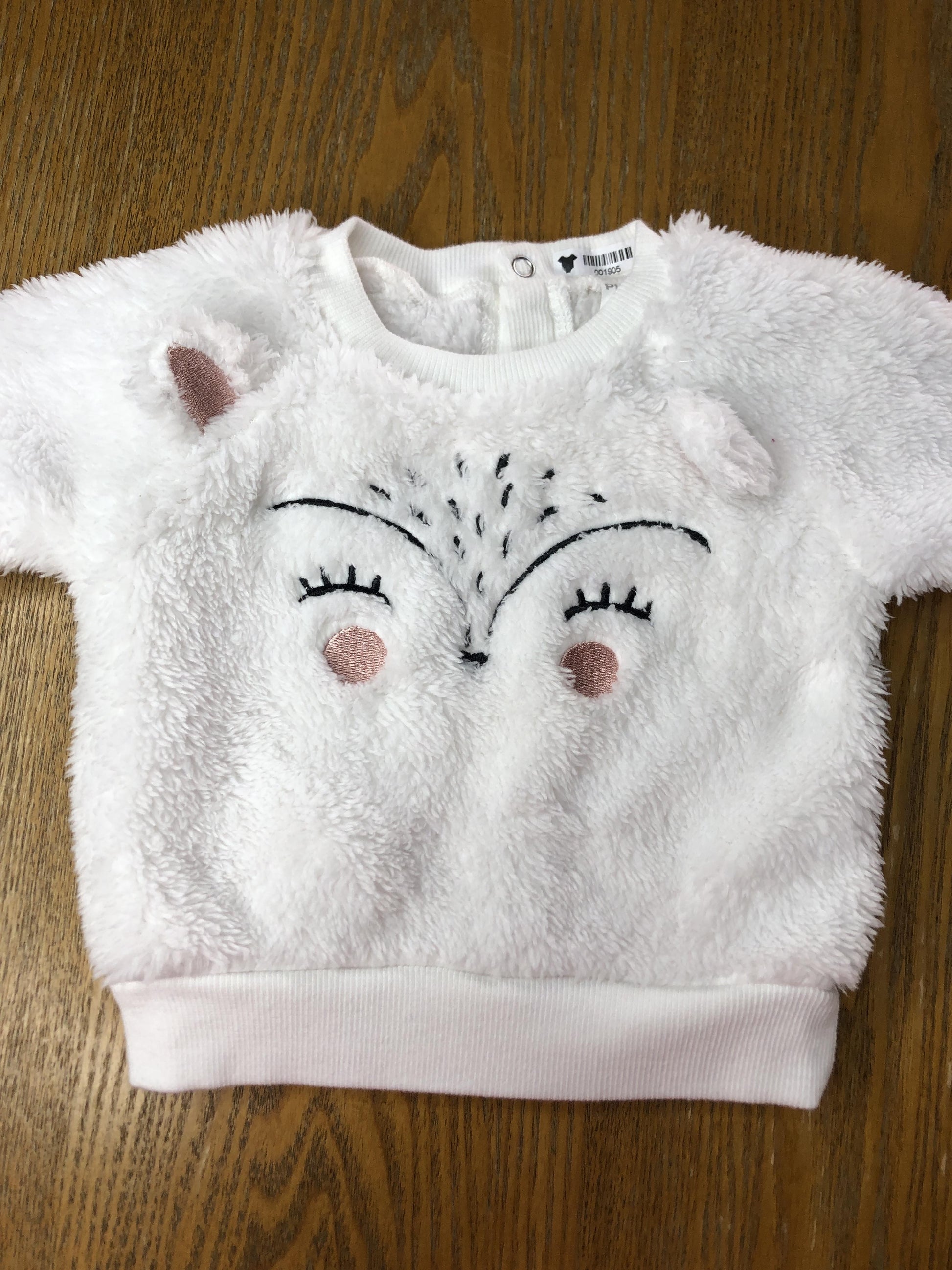 PL Baby Girls White | pink Sweater Size: 0-3 months White | pink