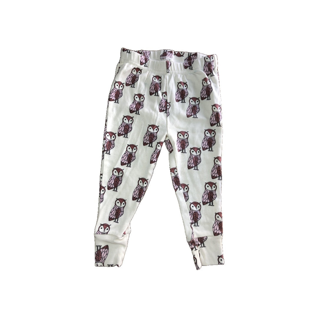 Oliver & Rain Girls White | pink Pajamas Size: 18-24 months White | pink