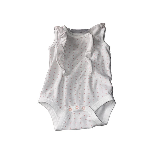 Girls White | pink Onesie Size: 6-9 months White | pink