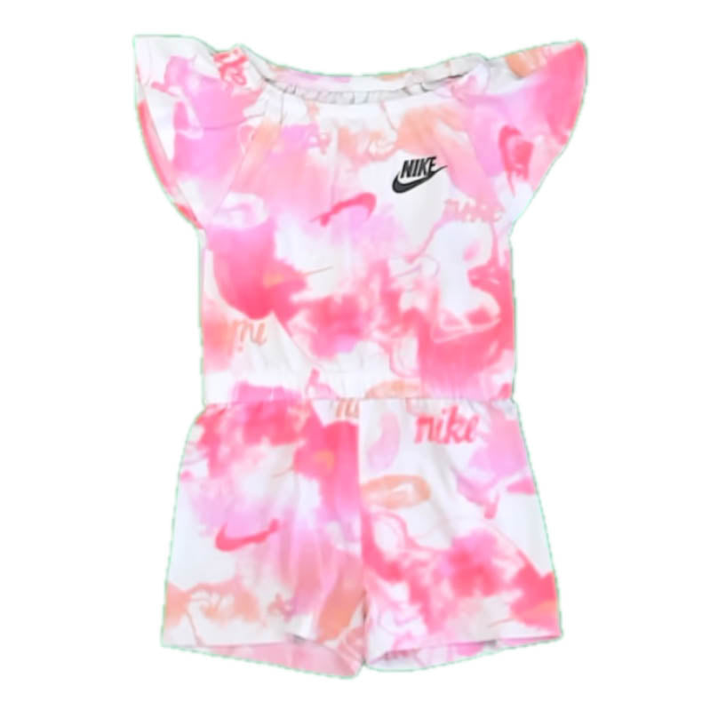 Nike Girls White | Pink Romper Size: 2T White | Pink