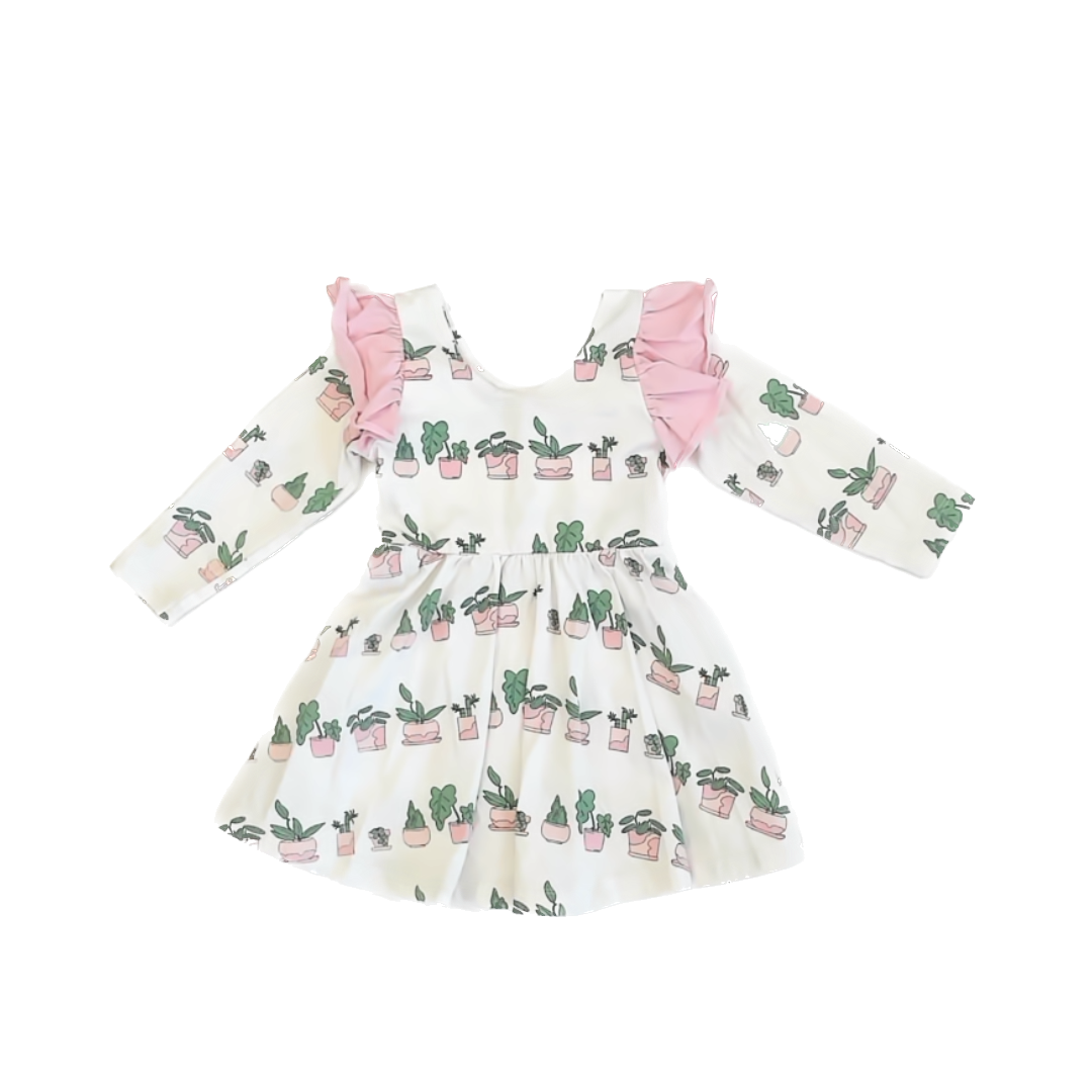 Monica & Andy Girls White | Pink Dress Size: 2T White | Pink