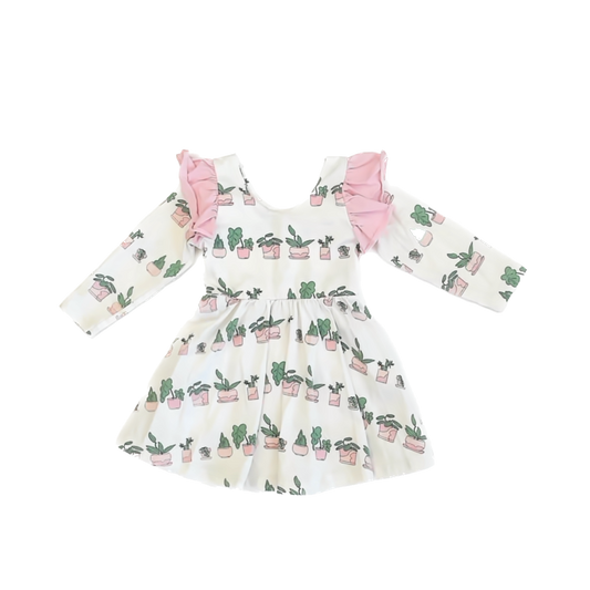 Monica & Andy Girls White | Pink Dress Size: 2T White | Pink